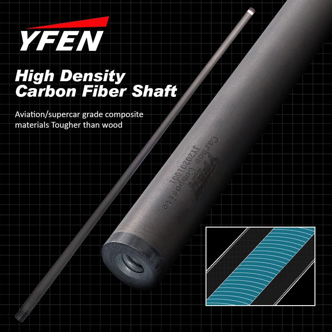 Amazon.co.jp: YEUEK YFEN カーボンファイバープールキュースティック